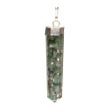Emerald Point Pendant with Resin in Silver Plated Resin