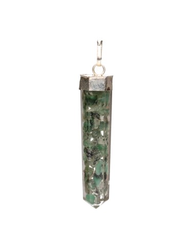 Emerald Point Pendant with Resin in...