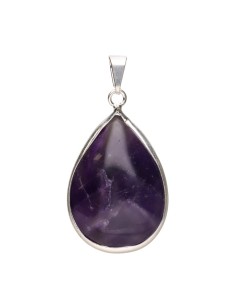 Silver Plated Amethyst Drop...