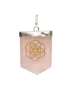 Colgante de Cuarzo Rosa...