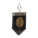 Pendentif spirale en shungite