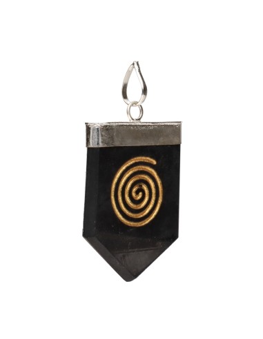 Spiral Shungite Pendant
