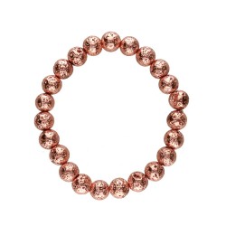 Bracciale in Lava da Bagno in Rame 8mm