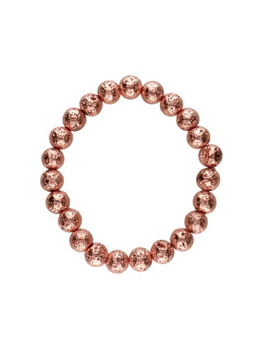 Pulsera di Lava da Bagno di Rame 8mm