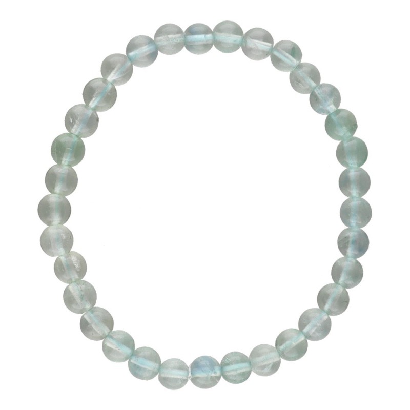 Bracciale in Fluorite blu 6mm
