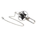 Pêndulo de Quartzo com Merkaba de Shungite