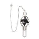 Pêndulo de Quartzo com Merkaba de Shungite