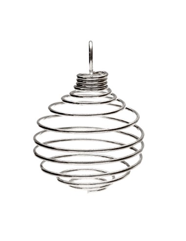 Large Silver Plated Cage Pendant