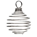Large Silver Plated Cage Pendant