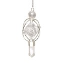 Pêndulo de Quartzo com Merkaba de Quartzo