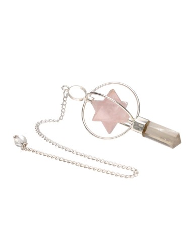 Pendule en quartz avec Merkaba en...