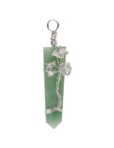 Pendentif en quartz vert à... 2