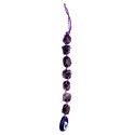 Turkish Eye and Amethyst Rearview Mirror Accessory