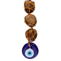 Rearview Mirror Accessory with Turkish Eye and Tiger Eye