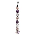 Amethyst, Quartz and Rose Quartz Rear View Mirror Accessory