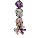 Accessorio Specchietto con Ametista, Quarzo e Quarzo Rosa