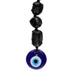 Accessoire de rétroviseur œil turc et obsidienne
