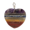 Colgante Corazón de Chakras