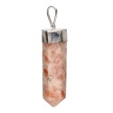 Silver Plated Sunstone Pendant