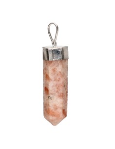 Silver Plated Sunstone Pendant 2