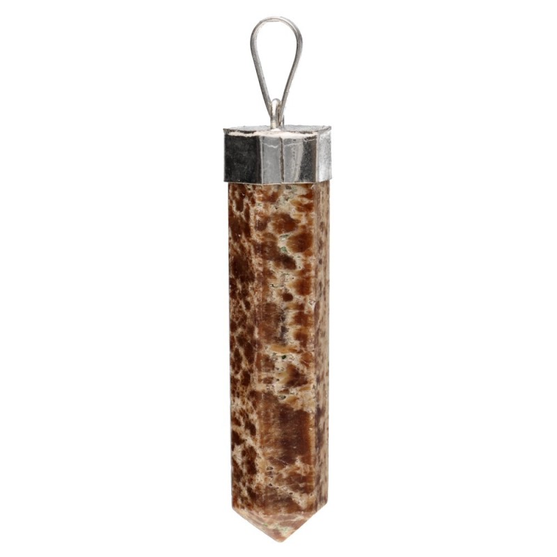 Pendente Punta di Aragonite in Bagno d'Argento