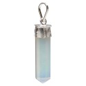 Silver Plated Opaline Tip Pendant