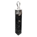 Silver Plated Tourmaline Point Pendant