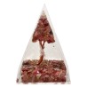 Pirámide de Orogonita de Turmalina Rosa en Resina con Àrbol