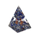 Pirâmide de Orogonite Lapis Lazuli em Resina com Árvore 4x4cm