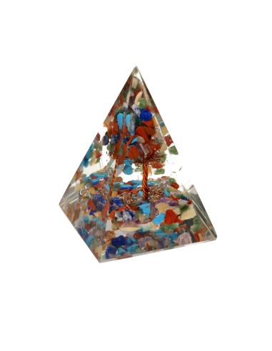 Pyramid Orgonite Mix of Minerals in...