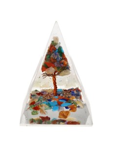 Piramide in resina orgonite...