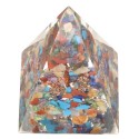 Pyramid Orogonite Mix of Minerals in Resin with Tree 4x4cm
