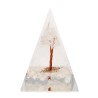 Pyramide de Quartz Orogonite en Résine avec Arbre 4x4cm