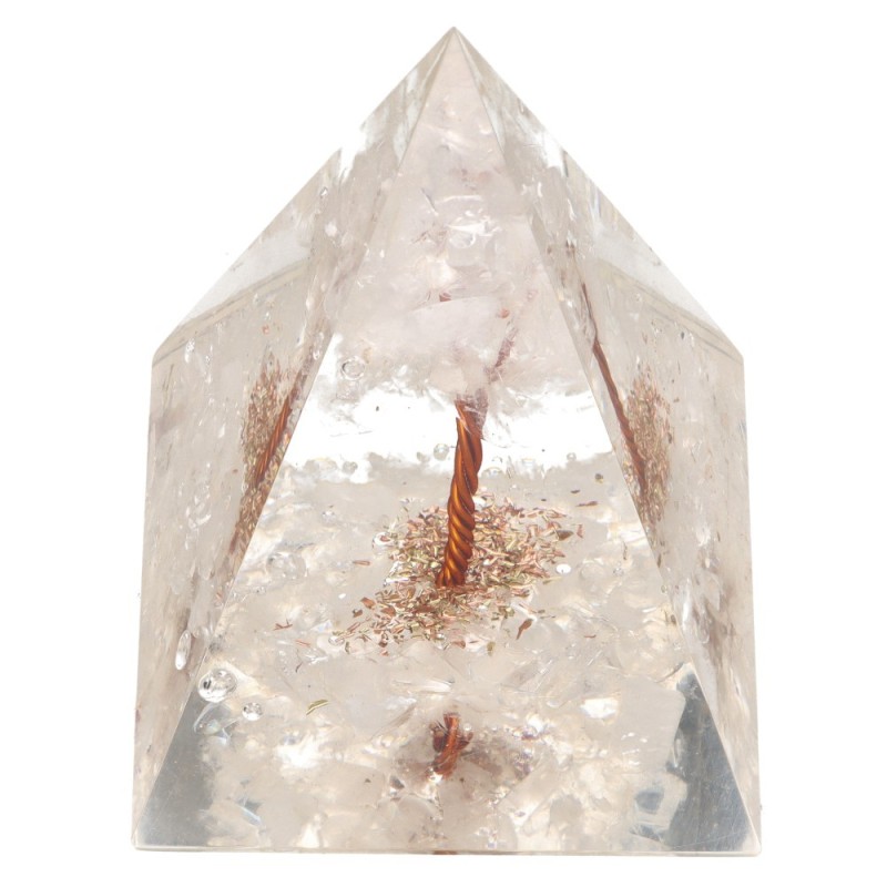 Piramide Orgonite in Resina con Albero 4x4cm