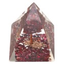 Pirâmide de Orogonite em Resina com Árvore 4x4cm