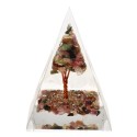 Pirâmide Orogonite Turmalina Pirâmide em Resina com Árvore 4x4cm