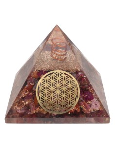 Resin Ruby Orgonite Pyramid...