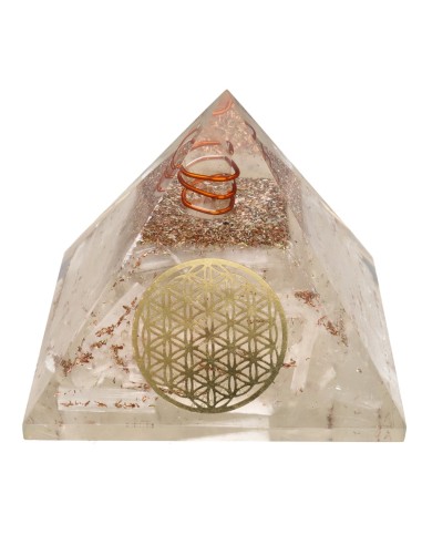 Piramide in resina di selenite con...