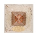 Pirámide Orgonita de Quartz en Resina con Flor de Vida 7x7cm