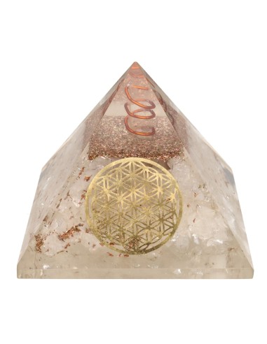 Piramide di Orgonite in quarzo e...