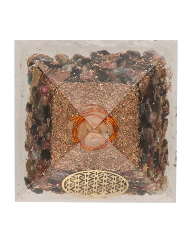 Pirâmide de Orgonite de Turmalina...