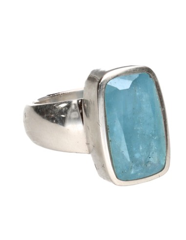 Anillo de Aguamarina en Plata de Ley...
