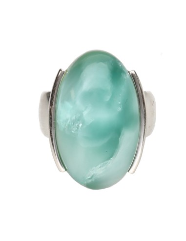 Bague en Larimar vert en argent 925...