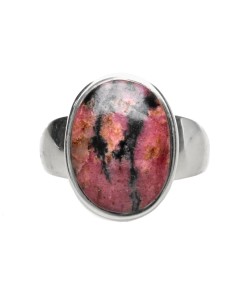 Rhodonite Ring in 925...