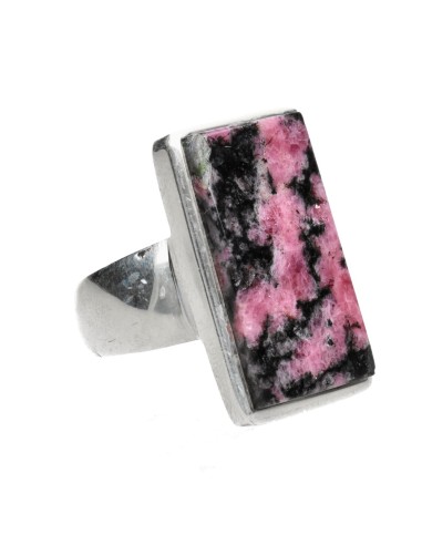 Rhodonite Ring in 925 Sterling Silver...