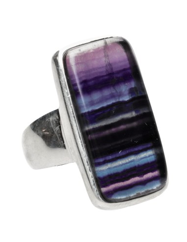 Bague en fluorine en argent 925 (17P)