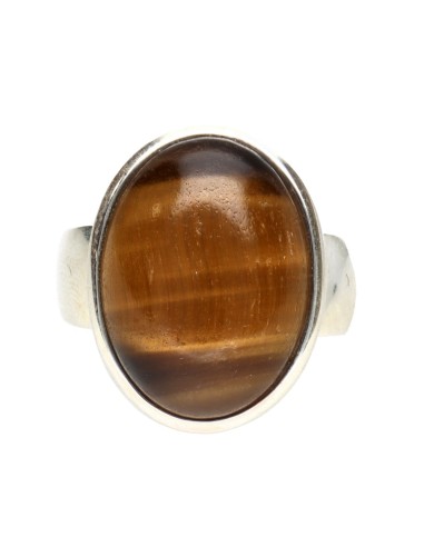 Anillo de Ojo de Tigre en Plata de...