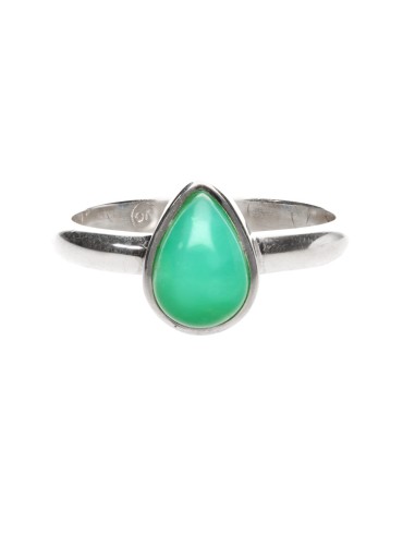Bague en argent 925 Chrysoprase (31P)