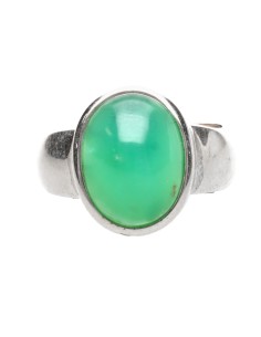 Anello di crisoprasio in...