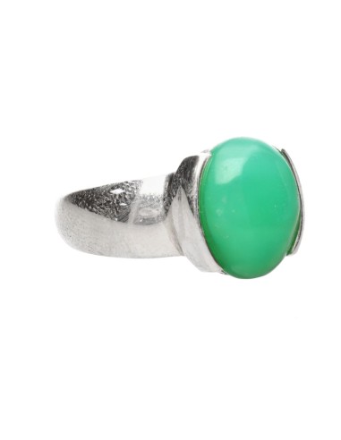 Bague en argent 925 Chrysoprase (36P)